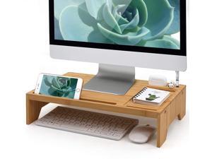 Pezin & Hulin Home and Office Wood Desktop Stand, Bamboo Monitor Stand Riser Desk Organizer Storage for Computer, Laptop, PC, Printer, Notebook. Pezin & Hulin Home and Office Wood Desktop Stand, Bamboo Monitor Stand Riser Desk Organizer Storage for Computer, Laptop, PC, Printer, Notebook.