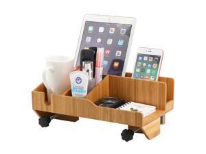 Pezin & Hulin Bamboo vertical bedside table, adjustable headboard organizer for bunk beds, organizer for dormitory beds, books, phones, tablets, drinks, remote control (natural bamboo) Pezin & Hulin Bamboo vertical bedside table, adjustable headboard organizer for bunk beds, organizer for dormitory beds, books, phones, tablets, drinks, remote control (natural bamboo)