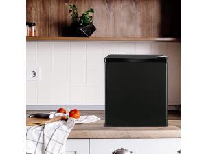 Energy Efficient Silent Freezer Single Door Mini Fridge with Reversible Door 7-Grade Adjustable Temperature 1.1 CU FT Capacity Removable Shelf for Office/Home/Dorm(Black)