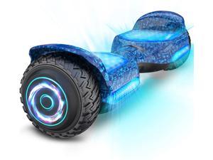 GYROOR G11 Hoverboard Off Road All Terrian 6.5" Two-Wheel Flash LED Light Self Balancing Hoverboards with Bluetooth Music Speaker and UL 2272 Certified for Kids Adults Gift