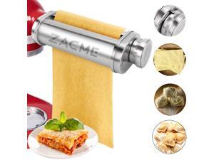 Noodle Roller Pasta Maker Attachment for Kitchenaid Mixers, Electric Dough Roller Pasta Attachment Tool Silver Stainless Steel 1 Pack Noodle Roller Pasta Maker Attachment for Kitchenaid Mixers, Electric Dough Roller Pasta Attachment Tool Silver Stainless Steel 1 Pack