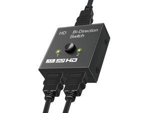 Weastlinks 4K HDMI-compatible Switch 2 Ports Bi-Directional 1x2 / 2x1 HD Switcher Splitter 4K 1080P 3D HDR HDCP for PS4 PS3 Xbox HDTV BOX