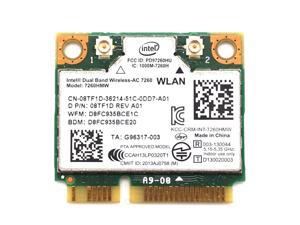 Weastlinks Dual Band Wireless-AC 7260 Intel 7260HMW 7260AC 2.4G/5Ghz 802.11ac MINI PCI-E 2x2 WiFi Card + Bluetooth 4.0 Wlan Adapter