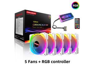 Weastlinks 120mm PC Computer Case Fan Cooling Cooler Adjustable RGB Led 12V Mute Ventilador 6PIN ARGB Fans Speed
