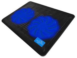 AICHESON Laptop Cooling Pad 2 1000RPM Fans Portable Computer Cooler, Blue LEDs, S007 AICHESON Laptop Cooling Pad 2 1000RPM Fans Portable Computer Cooler, Blue LEDs, S007