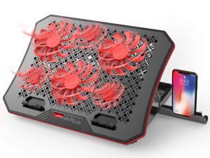 AICHESON Laptop Cooling Pad for 15.6 to 17 Inch Laptops, Compatible with Lapdesk and Desk Use, 6 Cooling Fans with Red Lights, 7 Ergonomic Stands for Home Office Work AICHESON Laptop Cooling Pad for 15.6 to 17 Inch Laptops, Compatible with Lapdesk and Desk Use, 6 Cooling Fans with Red Lights, 7 Ergonomic Stands for Home Office Work