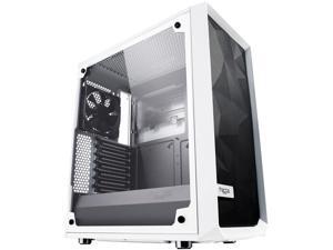 Fractal Design Meshify C White - TG FD-CA-MESH-C-WT-TGC White Steel / Tempered Glass ATX Mid Tower High-Airflow Compact Clear Tempered Glass Computer Case Fractal Design Meshify C White - TG FD-CA-MESH-C-WT-TGC White Steel / Tempered Glass ATX Mid Tower High-Airflow Compact Clear Tempered Glass Computer Case
