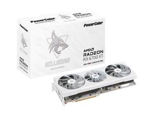PowerColor Hellhound Spectral White AMD Radeon RX 6700 XT Gaming Graphics Card with 12GB GDDR6 Memory, Powered by AMD RDNA 2, HDMI 2.1 PowerColor Hellhound Spectral White AMD Radeon RX 6700 XT Gaming Graphics Card with 12GB GDDR6 Memory, Powered by AMD RDNA 2, HDMI 2.1