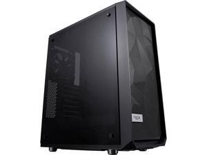 Fractal Design Meshify C - Compact Computer Case - High Performance Airflow/Cooling - 2X Fans Included - PSU Shroud - Modular Interior - Water-Cooling Ready - USB3.0 - Tempered Glass - Blackout Fractal Design Meshify C - Compact Computer Case - High Performance Airflow/Cooling - 2X Fans Included - PSU Shroud - Modular Interior - Water-Cooling Ready - USB3.0 - Tempered Glass - Blackout