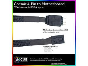 Corsair RGB Fan To Aura/Mystic Light (Motherboard) A-RGB Adapter