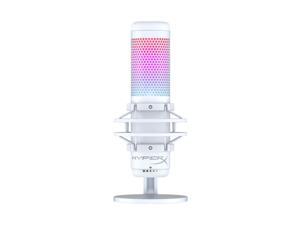 HyperX QuadCast S - RGB USB Condenser Microphone for PC, PS4, Mac, Gaming, Streaming, Podcasts, Twitch, YouTube with GalliumPi Bundle White