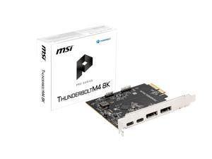 MSI THUNDERBOLTM4 8K PCIe 3.0x4 Add-on Card for 2 Thunderbolt 4 (USB-C) Ports