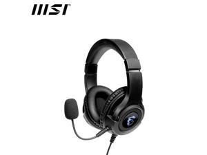MSI DH40 RGB Gaming Headsets-Black,  Unidirectional Microphone,
3.5mm Connector Circumaural, 50mm Neodymium