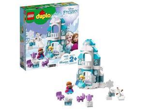 LEGO DUPLO Disney Frozen Ice Castle 10899 Building Blocks, Includes 3 DUPLO figures Anna, Elsa and Olaf plus accessories, Gift for kids  (59 Pieces) LEGO Disney Princess Collection