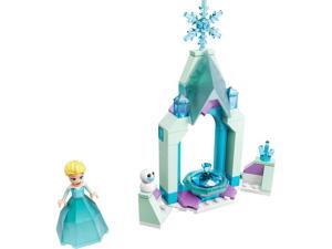 LEGO Elsas Castle Courtyard  43199 (53 Pieces) with Elsa Mini Doll and for Creative Play, Gift for kids, LEGO 43199 Disney Princess Collection