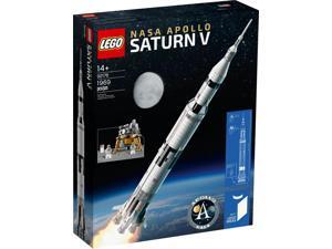 LEGO 92176 NASA Apollo Saturn V Building Kit (1969 Pieces), Magnificent spacecraft model for display