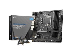MSI PRO B660M-P WIFI DDR4 LGA 1700 Intel B660 SATA 6Gb/s Micro ATX Intel Motherboard