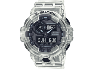 G-Shock By Casio Men's GA700SKE-7A Analog-Digital Watch Clear Timepiece Activity