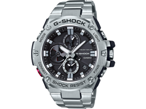 Casio Men's 'G-Steel by G-Shock' Quartz Solar Bluetooth Connected Resin Dress Watch, Color: Black (Model: GST-B100D-1ACR) Smart Watch Casio Men's 'G-Steel by G-Shock' Quartz Solar Bluetooth Connected Resin Dress Watch, Color: Black (Model: GST-B100D-1ACR) Smart Watch