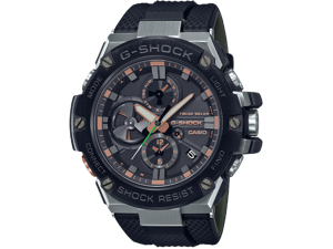 Casio G-Shock Men's GSTB100GA-1A Analog-Digital Bluetooth Solar Powered Watch Rose Gold Blue Casio G-Shock Men's GSTB100GA-1A Analog-Digital Bluetooth Solar Powered Watch Rose Gold Blue