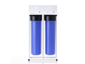 Resin Softener Filter Activated Carbon Block Filter AQUASTAR-H2O 3-Stage Countertop Water Filter System with Melt Blown PP Filter 