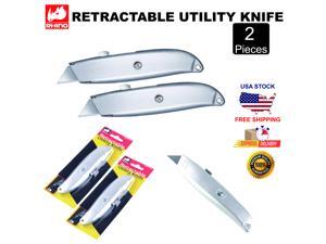 RHINO Retractable Utility Knife Gray 2 Pieces RHINO Retractable Utility Knife Gray 2 Pieces