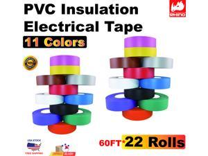 19mm x 18m RHINO PVC Insulation Electrical Tape 3/4 in x60FT Pink 