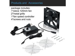 NEW 120mm High Speed Cooling Fan 120X120X25mm AC 110V 220V to 3V - 12V 2A with Speed Controller ,for Router Grow Tent Home Plant NEW 120mm High Speed Cooling Fan 120X120X25mm AC 110V 220V to 3V - 12V 2A with Speed Controller ,for Router Grow Tent Home Plant