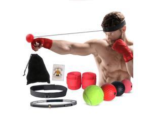 DOTSOG Boxing reflex ball 4pcs -Great for Reflex, Timing, Accuracy, Focus and Hand Eye Coordination Training of Boxing