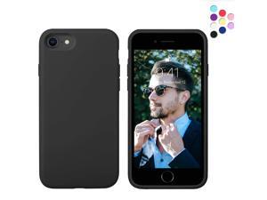 Silicone Case for iPhone Se and iPhone 8 and iPhone 7 - Black