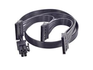 PCI-E 6 Pin 1 to 3 SATA SSD Power Supply Cable EVGA 1000 GQ 80+ GOLD 1000W