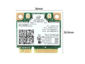 Intel 7260 7260HMW Wireless-AC Dual Band Mini PCI-E Wifi Card Bluetooth BT 4.0