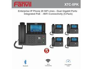 Fanvil X7C High-End Enterprise IP Phone 20 SIP Lines with Dual Gigabit Ports and Integrated PoE and WiFi Connectivity (5-Pack) Fanvil X7C High-End Enterprise IP Phone 20 SIP Lines with Dual Gigabit Ports and Integrated PoE and WiFi Connectivity (5-Pack)