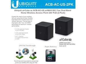 Ubiquiti Networks airCube ac ACB-AC-US airMAX 802.11ac Dual-Band Home Wireless Access Point PoE 24V (2-Pack)