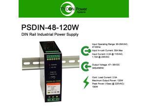 Tycon Systems 48V 240W DIN Rail Industrial Power Supply