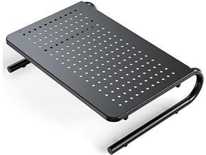 Monitor Stand Riser with Vented Metal for Computer, Laptop, Desk, Printer with 14.5 Platform 4 Inch Height