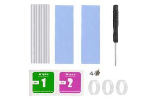 M.2 SSD Cooler Heatsinks, NVMe Aluminum Heatsinks for M.2 2280mm SSD with 2 Silicone Thermal Pads, Silver