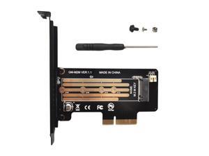 NVMe PCIe Adapter, M Key M.2 NVME SSD to PCI-e 3.0 x4 Host Controller Expansion Card with Regular Size Bracket, PCIe NVME Adapter for PC Desktop Support 2230 2242 2260 2280 NVMe PCIe Adapter, M Key M.2 NVME SSD to PCI-e 3.0 x4 Host Controller Expansion Card with Regular Size Bracket, PCIe NVME Adapter for PC Desktop Support 2230 2242 2260 2280