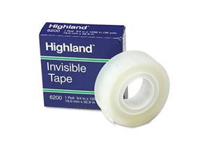 Highland Products - Highland - Invisible Permanent Mending Tape, 3/4"" x 1296"", 1"" Core, Clear - Sold As 1 Roll - Economical, ideal for mending and splicing. - Virtually invisible on most surfaces.