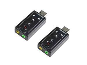LINGYU USB External Stereo Sound Card,USB2.0 Audio Adapter 7.1 with 3.5mm MIC and Headphone Jack Plug and Play No Drivers Needed for Windows, Mac, Linux-(Black) LINGYU USB External Stereo Sound Card,USB2.0 Audio Adapter 7.1 with 3.5mm MIC and Headphone Jack Plug and Play No Drivers Needed for Windows, Mac, Linux-(Black)