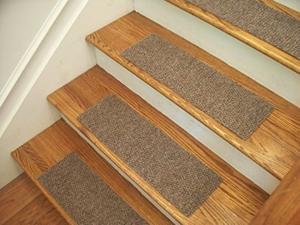 Essential Carpet Stair Treads - Style: Berber - Color: Beige Gray - Size: 24" x 8" - Set of 13 Essential Carpet Stair Treads - Style: Berber - Color: Beige Gray - Size: 24" x 8" - Set of 13