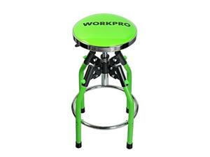 WORKPRO Heavy Duty Adjustable Hydraulic Shop Stool, Green WORKPRO Heavy Duty Adjustable Hydraulic Shop Stool, Green