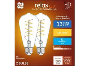 (pack of 6 bulbs) GE Relax 60-Watt EQ ST19 Soft White Dimmable Edison Light Bulb LED Light Fixture Light Bulb (pack of 6 bulbs) GE Relax 60-Watt EQ ST19 Soft White Dimmable Edison Light Bulb LED Light Fixture Light Bulb