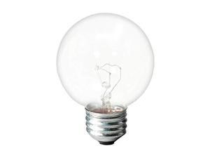 (6 pack) GE Classic 60 Watt Dimmable G16.5 Light Fixture Incandescent Light Bulbs Crystal Clear