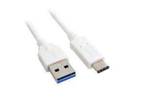 USB Type-C USB3.0 to USB-A Male Adapter Charger Cable 2 packs White for iPhone 12/12 mini/11/Xs/XS Max/XR/X/8/7, iPad Pro/Air 2/Mini 3/Mini 4, Switch, Samsung S4/S5, and More