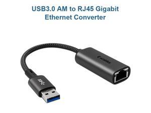 eCables USB-A to RJ-45 Gigabit Ethernet Adapter