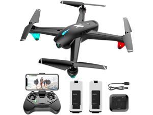 ATOYX AT-246 GPS FPV  Live Video Drones with Camera , GPS Return to Home,Bonus Battery, Black