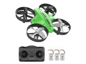 ATOYX Mini Drone for Kids and Beginners-Remote Control Quadcopter Indoor Helicopter Plane with 3D Flip, Auto Hovering, Headless Mode, 3 Batteries, Best Gift Toy for Boys & Girls(Green)