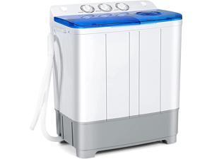 Giantex 26lbs Portable Semi-automatic Twin Tub Washing Machine W