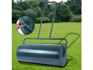 Lawn Roller Water Sand Filled Push Tow Behind Roller 24-Inch x 13-Inch